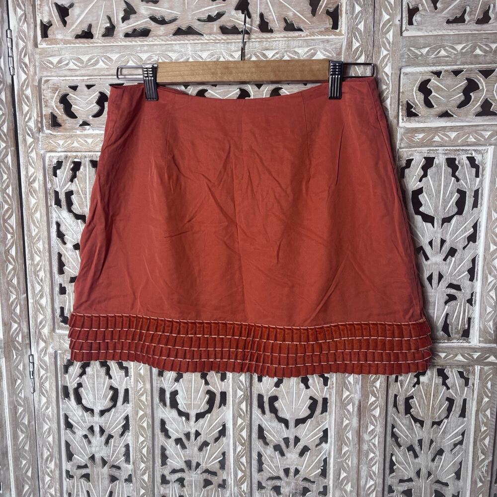 Crosby by Mollie Burch Velvet Ruffle Layered Skirt Balletcore Party Going Out